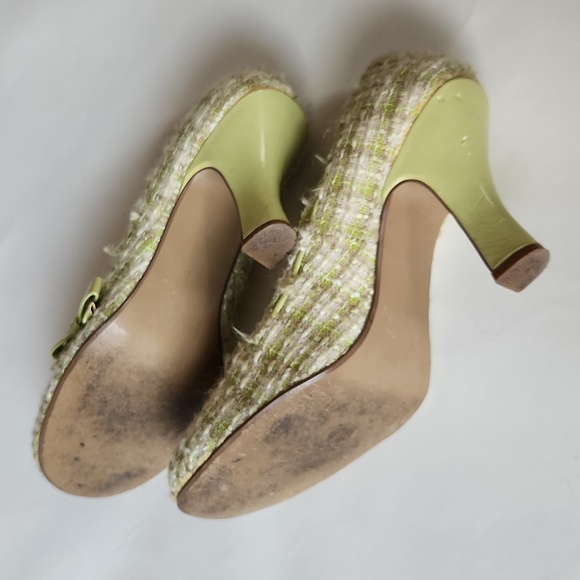 7 1/2 lime tweed heels, BONGO, Elle Woods style - Picture 6 of 8